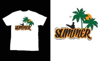 Vektor Sommer- T-Shirt-Design