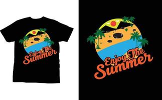 Vektor Sommer- T-Shirt-Design