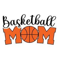 Basketball Mama Typografie Vektor Grafik T-Shirt