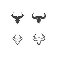 Stier Horn Logo Vektor Vorlage