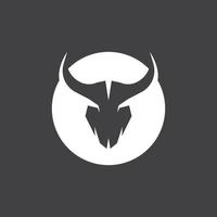 Stier Horn Logo Vektor Vorlage