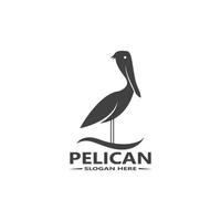 Pelikan einfach Logo Vektor Illustration