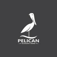 Pelikan einfach Logo Vektor Illustration