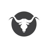 Stier Horn Logo Vektor Vorlage