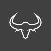 Stier Horn Logo Vektor Vorlage