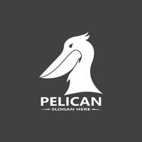 Pelikan einfach Logo Vektor Illustration