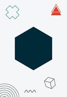 minimalistisch geometrisch Hintergrund vektor