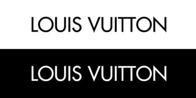 Louis vuitton Logo - - Louis vuitton Schrift auf Weiß und schwarz Hintergrund vektor