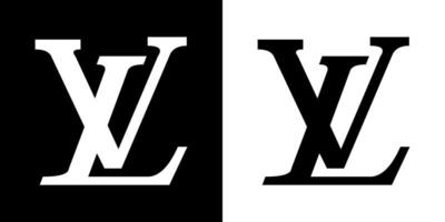 Louis vuitton Logo - - Louis vuitton Symbol auf Weiß und schwarz Hintergrund vektor