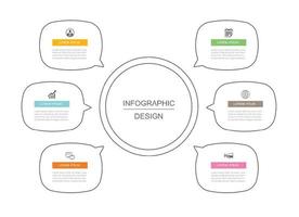 dataoptin infographics tunn linje mall design. illustration abstrakt bakgrund. kan användas för arbetsflödeslayout, affärssteg, banner, webbdesign. vektor