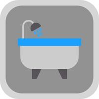 Badewanne-Vektor-Icon-Design vektor