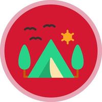 Campingplatz-Vektor-Icon-Design vektor