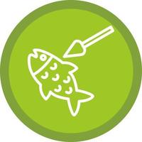 Speerfischen-Vektor-Icon-Design vektor