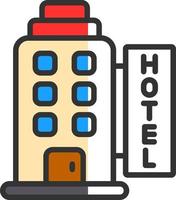 Hotel-Vektor-Icon-Design vektor