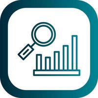 Balkendiagramm Forschung Vektor Icon Design