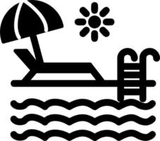 Schwimmbad-Vektor-Symbol vektor