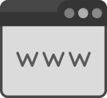 Webbrowser-Vektorsymbol vektor