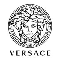 versace logotyp. populär lyx varumärke vektor