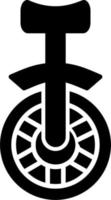 Einrad-Vektor-Symbol vektor