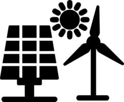förnybar energi vektor ikon