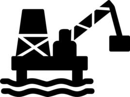 Öl Bergbau Vektor Symbol