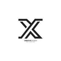 modern Brief y x Linie Kunst kreativ Monogramm Logo vektor