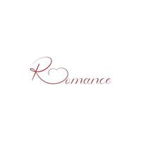 Romantik kreativ Typografie Brief mit Liebe Logo vektor