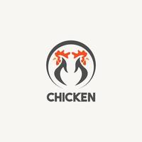 kyckling logotyp ikon vektor mall design illustration