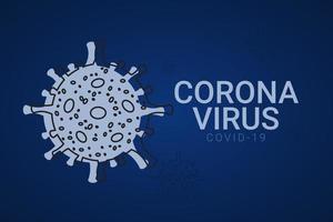 corona virus covid-19 vektor mall design illustration