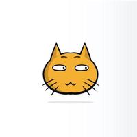 gul smiley katt eller glada känslor på jobbet, på papperskopp och papper. koncept för lycklig arbetsdag vektor