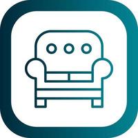 Sofa-Vektor-Icon-Design vektor