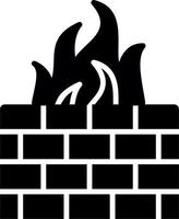 Firewall-Vektor-Symbol vektor