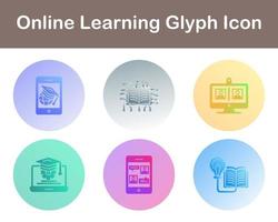 online Lernen Vektor Symbol einstellen