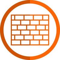 Brickwall-Vektor-Icon-Design vektor