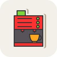 Kaffeemaschine-Vektor-Icon-Design vektor