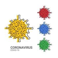 corona virus covid-19 vektor mall design illustration