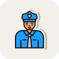 Polizist-Vektor-Icon-Design vektor