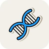 DNA-Vektor-Icon-Design vektor