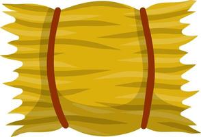 kärve av vete öron. lantlig beskära. tecknad serie platt illustration. knippa av skörda. rustik bröd tillverkning. höst och de element av fertilitet vektor