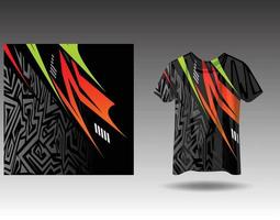 T-Shirt Sportdesign für Renntrikot Radsport Fußballspiele vektor