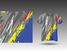 T-Shirt Sportdesign für Renntrikot Radsport Fußballspiele vektor