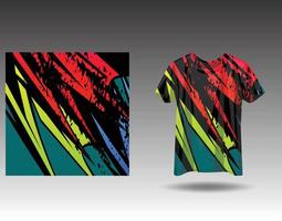 T-Shirt Sportdesign für Renntrikot Radsport Fußballspiele vektor