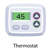 trendiga termostatkoncept vektor