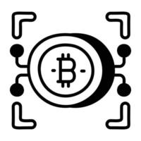 modisch Bitcoin Netzwerk vektor