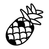 trendige Ananas-Konzepte vektor