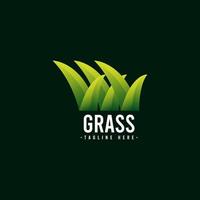 Gras Logo Symbol Vektor Vorlage Design Illustration