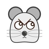 süß Mäuse Gesicht Symbol vektor