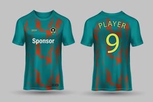 sporter jersey design för sublimering vektor