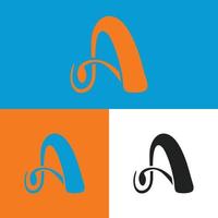 en brev vektor konst logotyp design.