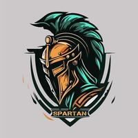 spartanisch stark Maskottchen Logo Vektor Illustration eps10